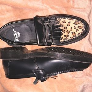 dr marten leopard adrian loafer
